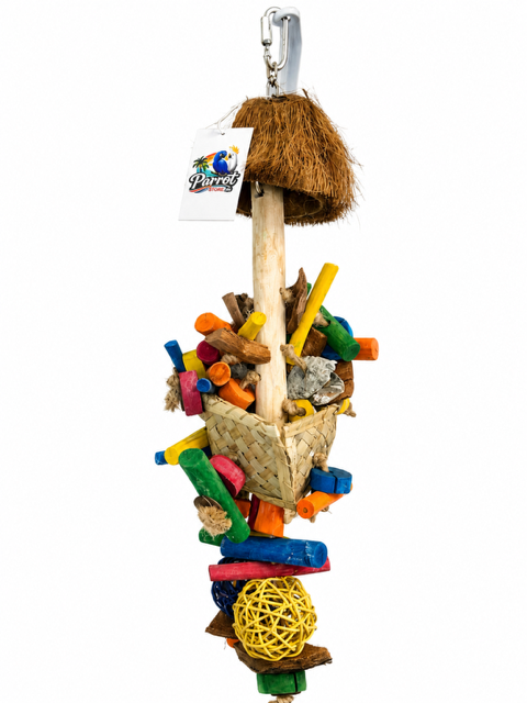 4C52D347-9946-4687-95A9-90F100265DC2 Parrotstore.be logo met een hyacintara en een witte kaketoe